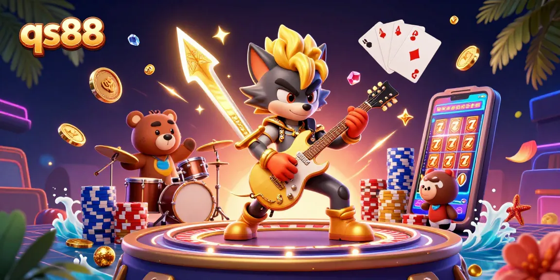 Experience the thrill of qs88 with our lively casino scene filled with action and excitement.