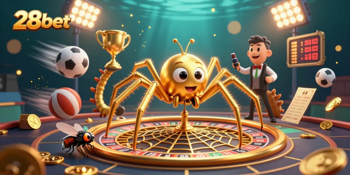 Experience thrilling sports betting with engaging 28bet visuals in a dynamic casino scene.