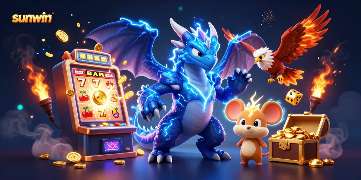 Engage with sunwin's vibrant 3D casino scene featuring epic characters and dynamic slot action.