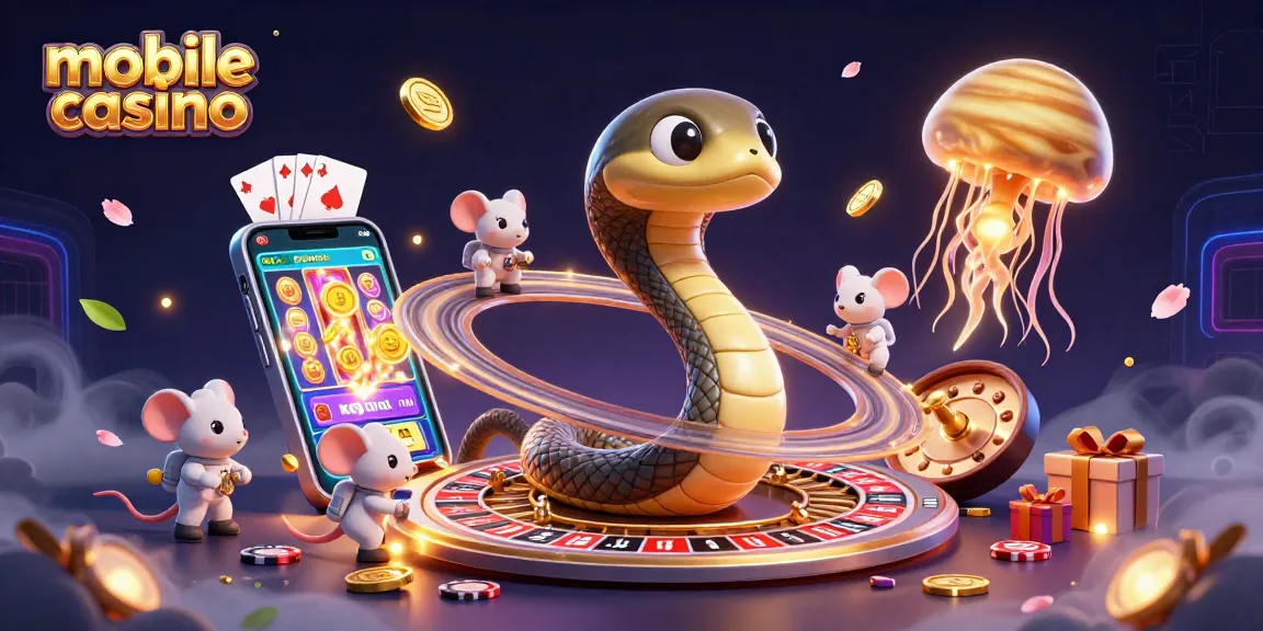 Engage in mobile casino excitement with galaxy-themed visuals of a cosmic roulette experience.