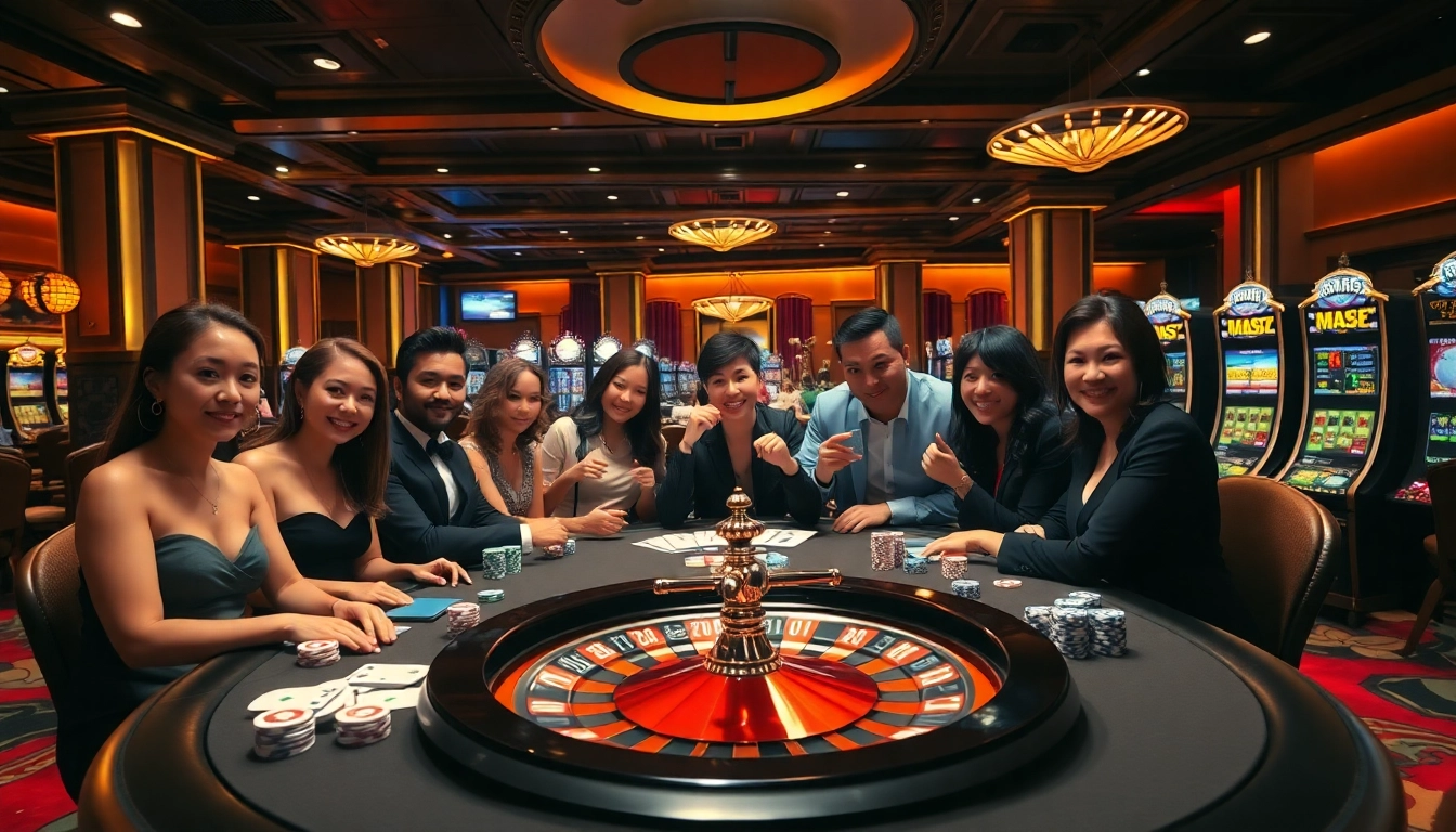 Players engaging in high-stakes games at XX 88 casino, showcasing an exciting gambling atmosphere.
