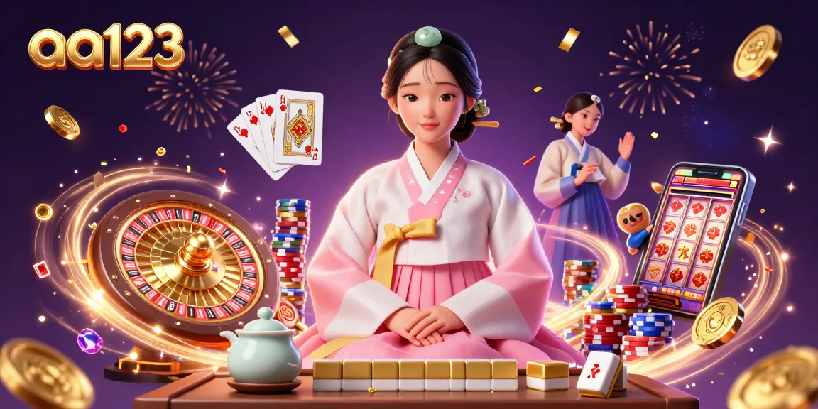 Experimente a vibrante energia de apostas na aa123 com roleta 3D, cartas de poker e moedas em cascata.