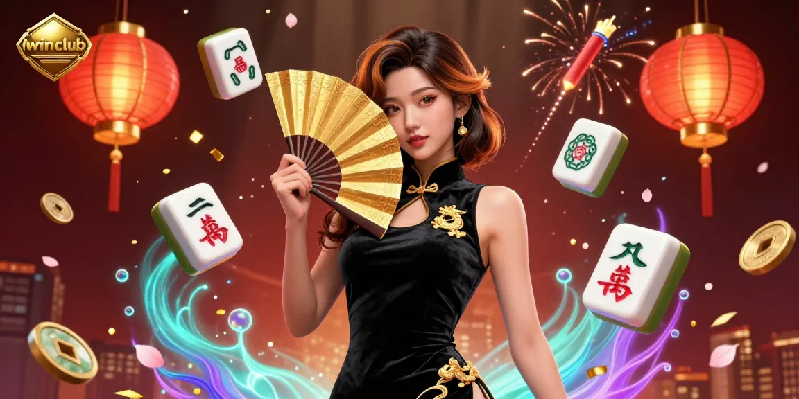 Iwinclub presents an immersive casino experience with stunning visuals, featuring an elegant woman amid vibrant gaming elements.