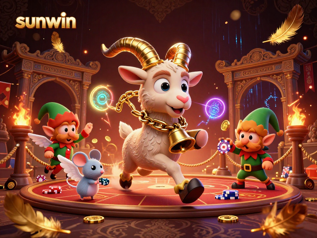 Experience the thrilling action at sunwin's vibrant holiday-horror casino scene
