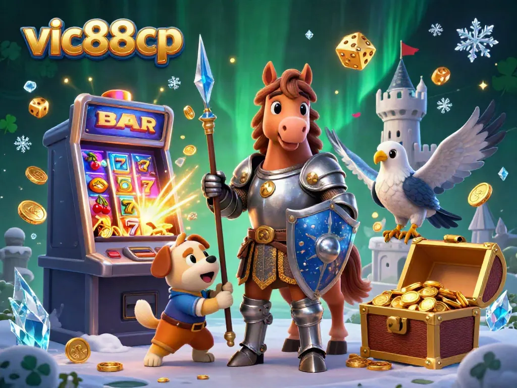 Experience the exciting jackpot action at vic88cp with a dynamic casino-themed 3D scene.