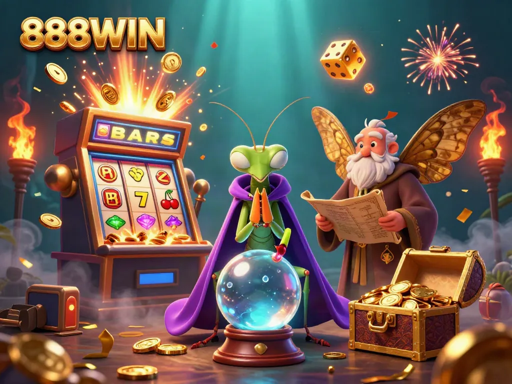 Experience the thrilling 888WIN slot adventures with magical characters and epic jackpot symbols.