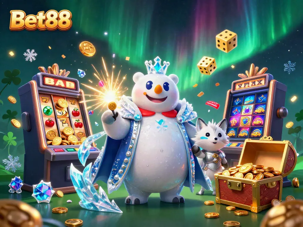Experience the thrill of Bet88 with charming characters and vibrant casino elements.