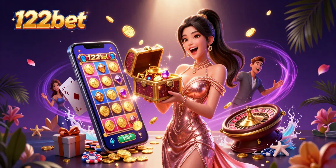 Experimente a emoção do 122bet com elementos de jogo vibrantes e visuais ricos.