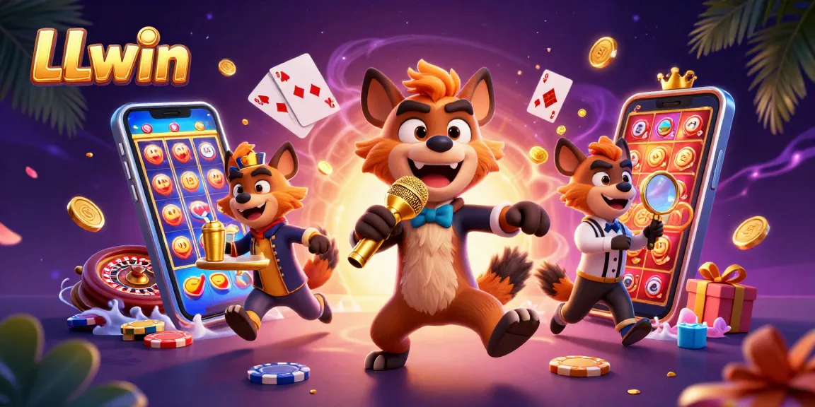 LLwin energizes players with lively hyenas showcasing a vibrant casino experience and gaming fun.