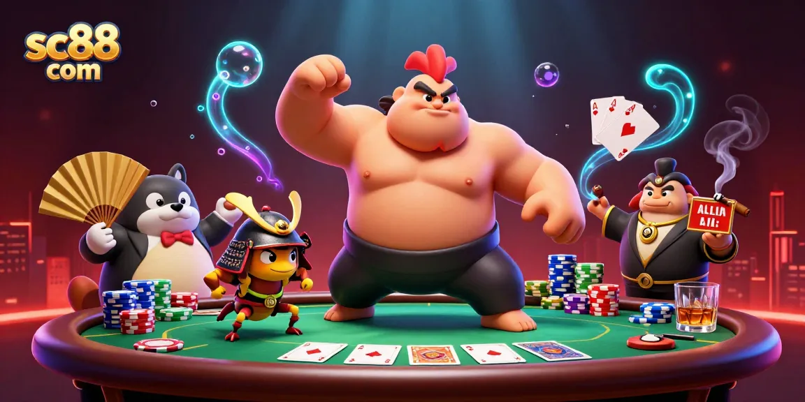 Engage in thrilling games at sc88 com while enjoying vibrant casino action amid colorful elements.