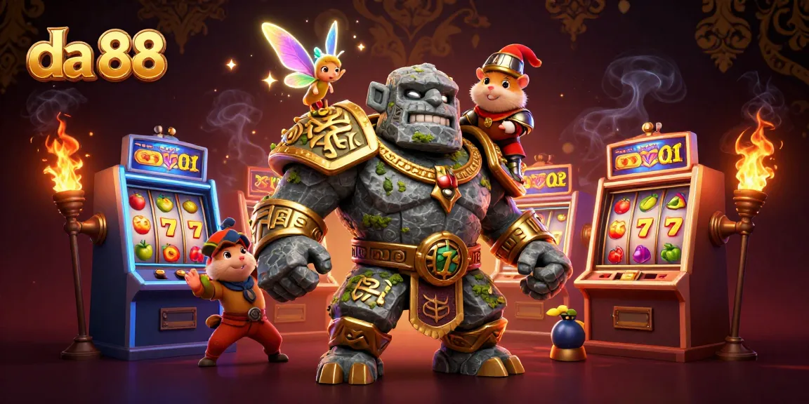Experience the thrill of da 88 with magical characters and vibrant slot machines.