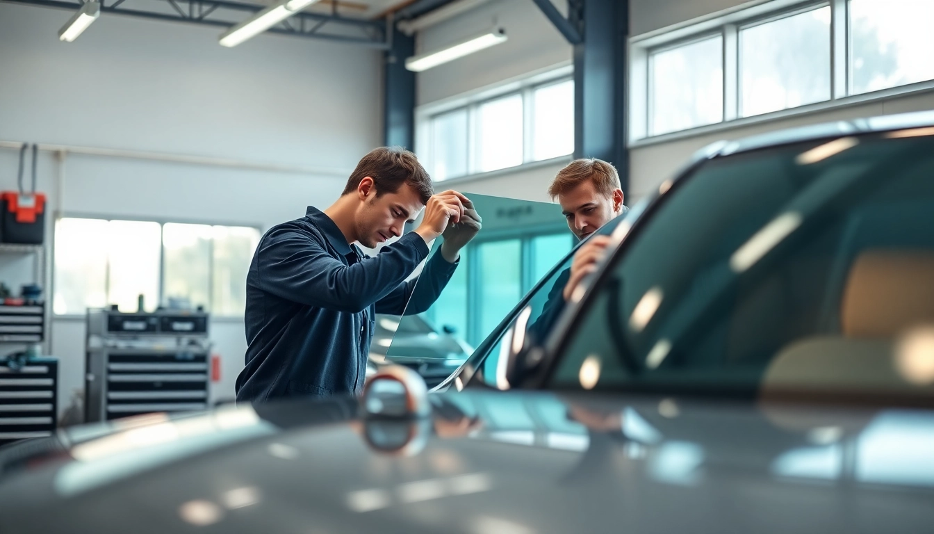 Get the best window tint near me with professionals applying film expertly.