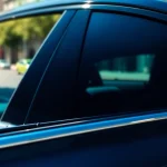 Find top window tint near me featuring a sleek car with high-quality tinted windows.