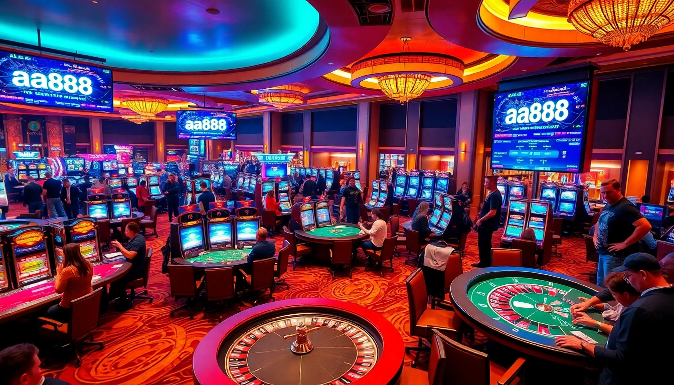 Experimente a emoção de jogos de alto risco no cassino aa888.