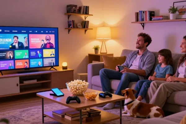 Aproveite a melhor experiência de streaming com a melhor IPTV do Brasil, reunindo a família em uma noite de cinema.